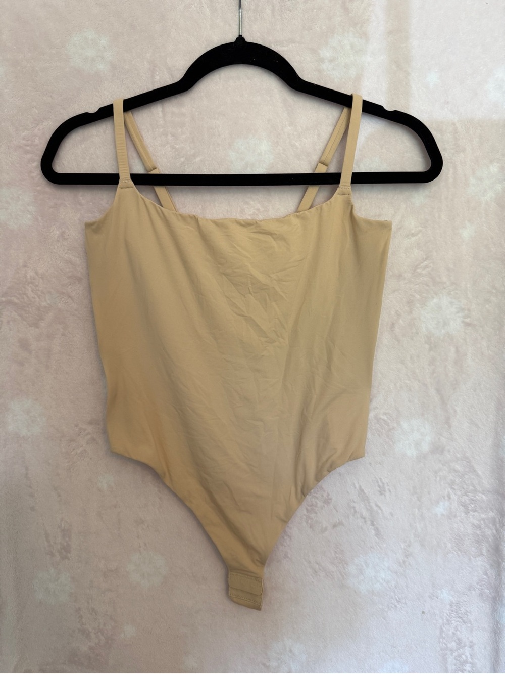 SKIMS Beige Seamless Kids One-Piece Bodysuit